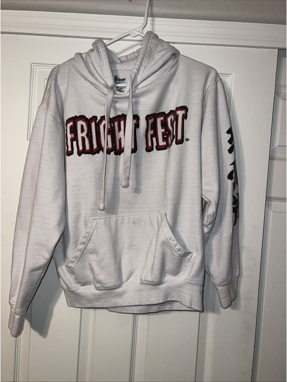 Six Flags Fright Fest Halloween Horror Hoodie Size Medium